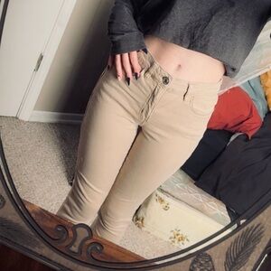 American Eagle Outfitters Khaki Skinny Pants